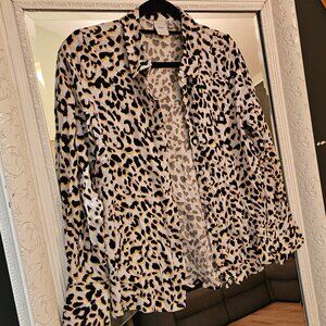 Blouse ICHI – Size 34 (XS/S) – Leopard Print